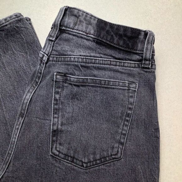 A&F Curve Love High Rise Skinny 25 Short Asymmetric Seam Washed‎ Black - Picture 3 of 8
